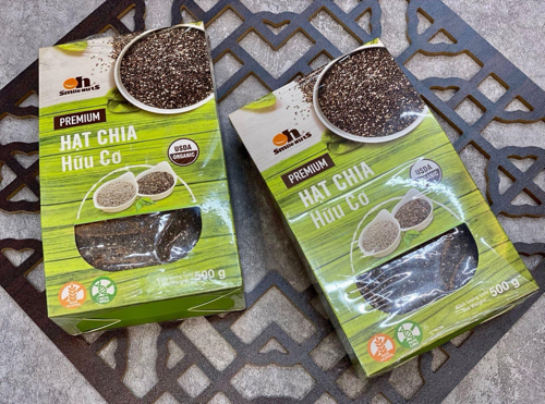 Hạt chia đen hữu cơ 